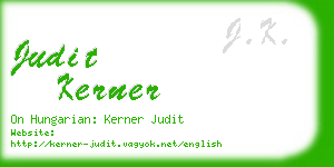 judit kerner business card